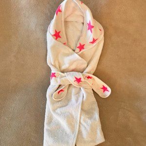 ADEN & ANAIS GIRL'S PINK STAR BABY BATH WRAP